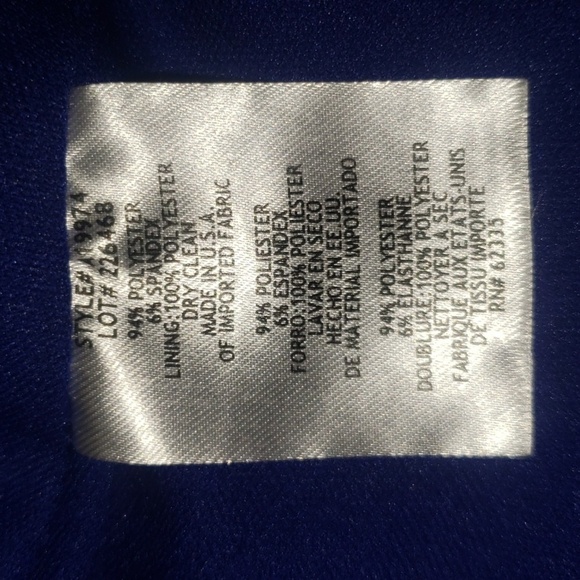 Betsy & Adam Off-the-Shoulder Scuba Mermaid Gown  Dress - Women's - Picture 12 of 13